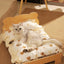 Customized Wooden Pet Bed Personalized Sleeping Habitat for Cat Dog or Rabbit