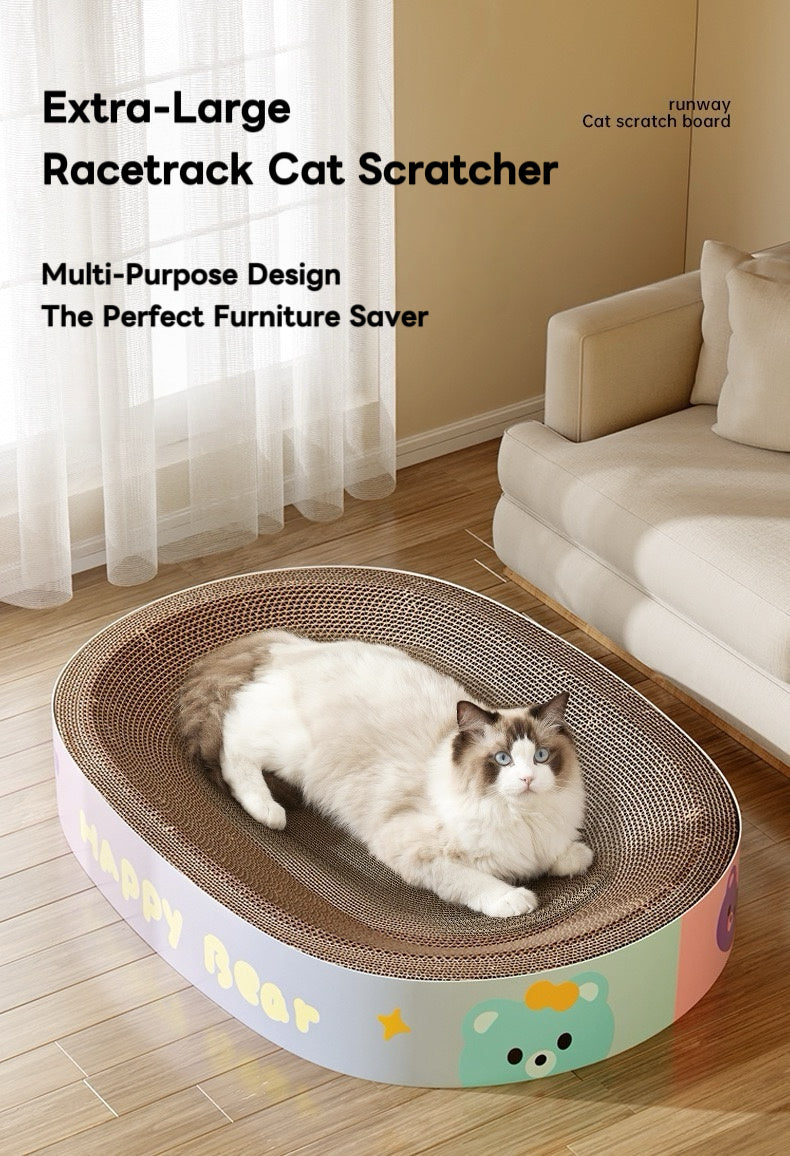 Gradient Color Oval Shape Cat Scratching Cardboard - Cat Scratch Pad Corrugated Lounge | Cardboard Bowl Nest Cat Scratcher | Cat Pad Board Scratcher | Cat Scratcher