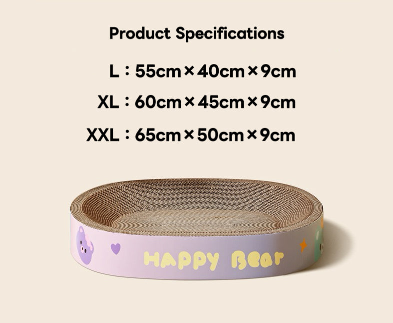 Gradient Color Oval Shape Cat Scratching Cardboard - Cat Scratch Pad Corrugated Lounge | Cardboard Bowl Nest Cat Scratcher | Cat Pad Board Scratcher | Cat Scratcher