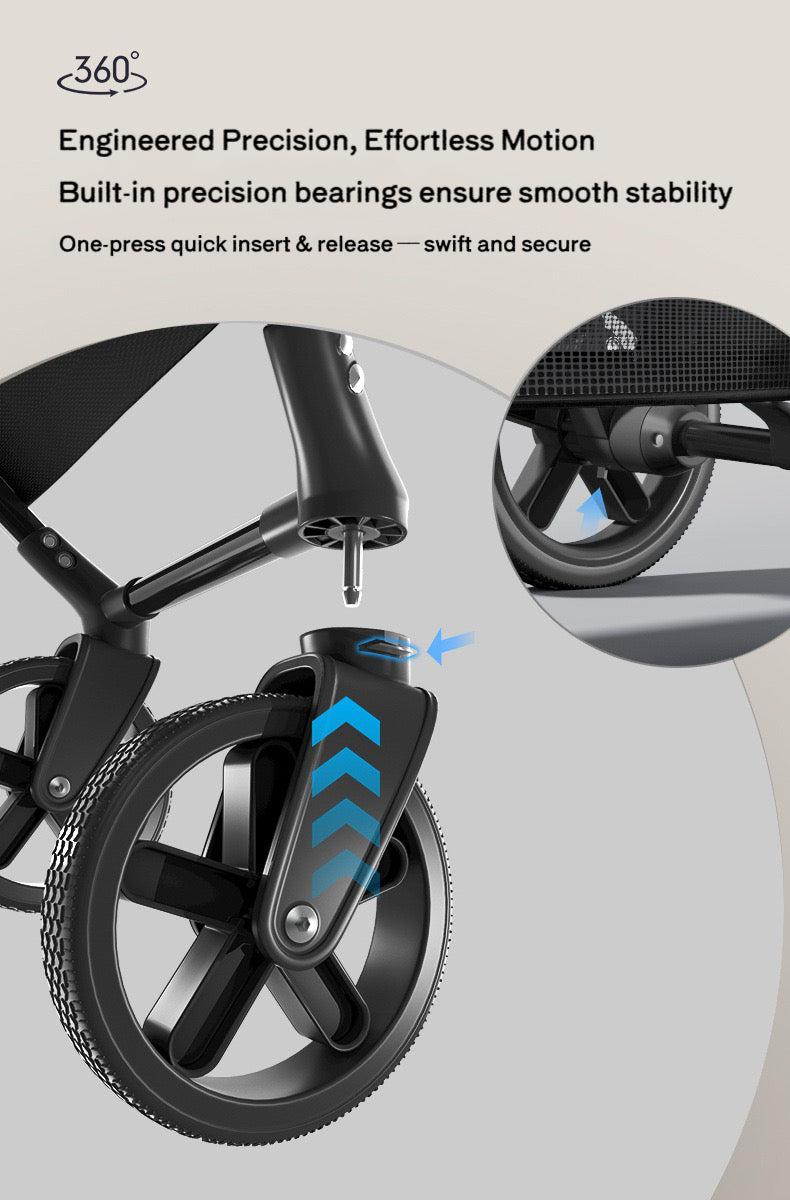 Four Seasons Cat Stroller Foldable Pet Travel Carrier