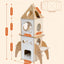 PAWZ Road Cat Tree Rocket, Wood Cat Tower Multilevel for Indoor Cats, Cat Furniture [54"=138 CM] with 3 Condos, Dangling Balls, Cosy Perch