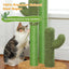 PAWZ Road Cat Scratching Post Cactus Cat Scratcher Featuring with 3 Scratching Posts and Dangling Ball