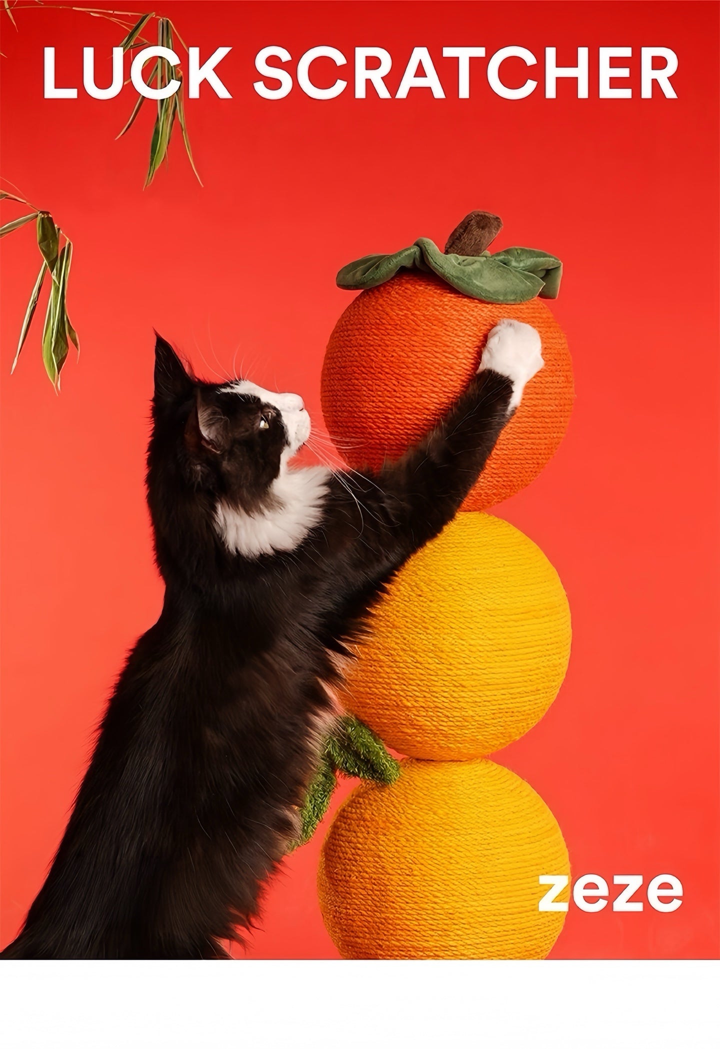 ZEZE Fruit-Shaped Sisal Cat Scratching Post