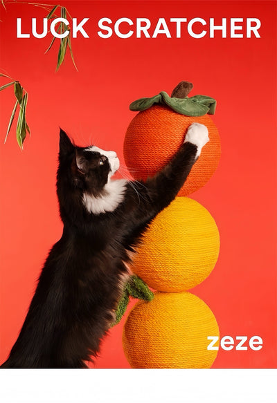 ZEZE Fruit-Shaped Sisal Cat Scratching Post