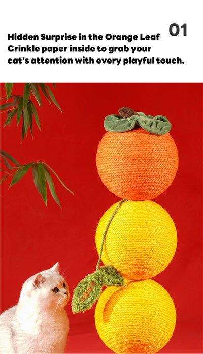 ZEZE Fruit-Shaped Sisal Cat Scratching Post