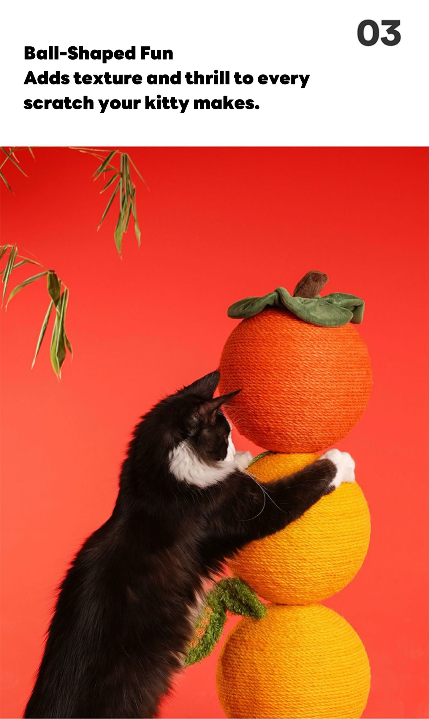 ZEZE Fruit-Shaped Sisal Cat Scratching Post