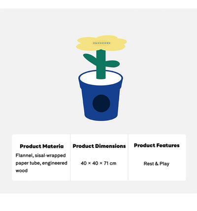 ZEZE Barbie Potted Flower Cat Condo