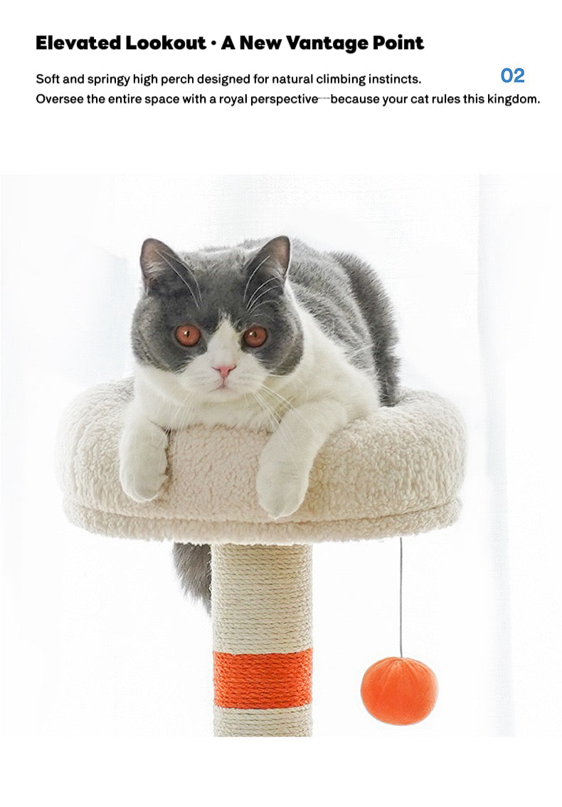 ZEZE White Cream Style Cat Tree