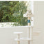 ZEZE White Cream Style Cat Tree Plus