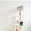 ZEZE White Cream Style Cat Tree Plus