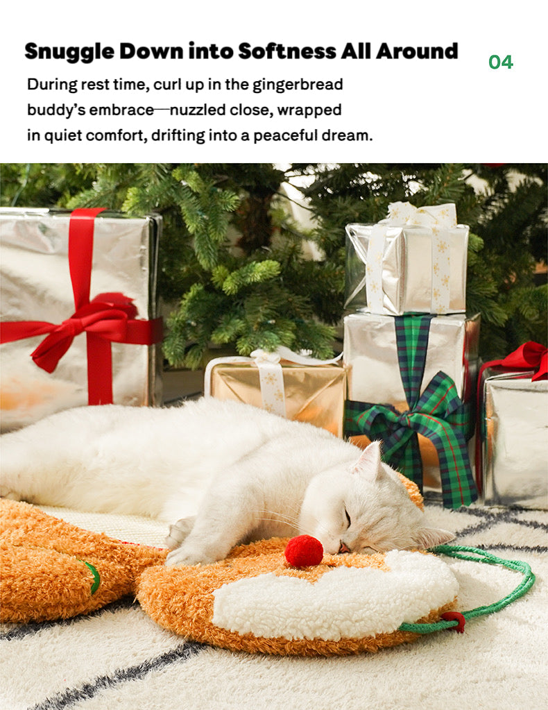 ZEZE Gingerbread Man Cat Scratching Mat