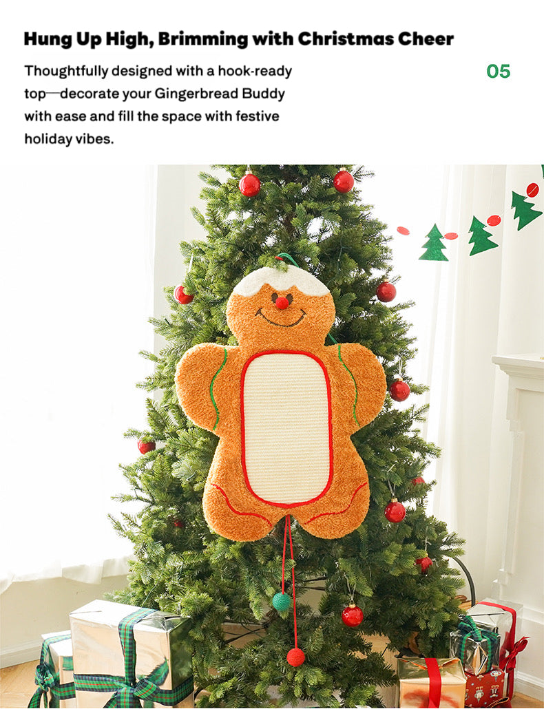 ZEZE Gingerbread Man Cat Scratching Mat