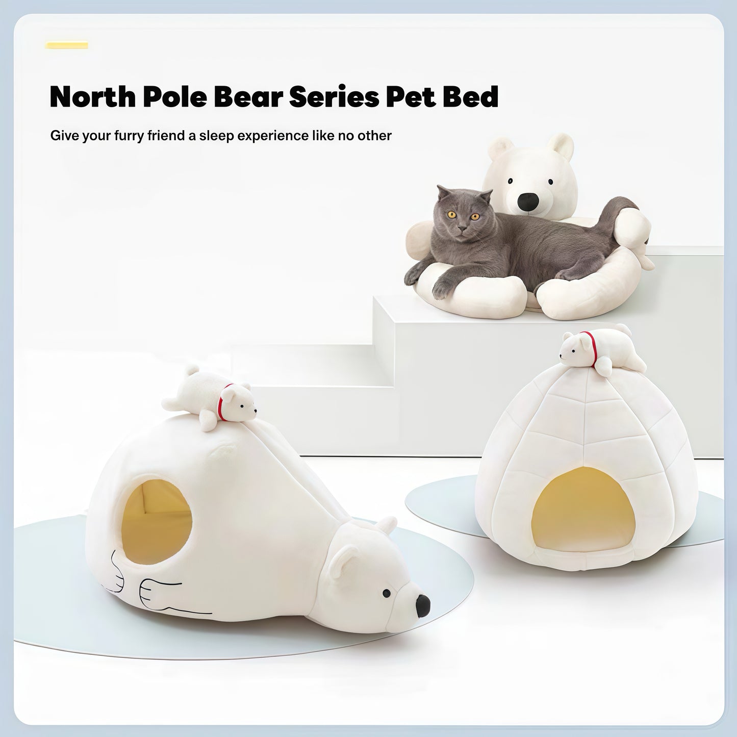 North Pole Bear Series Pet Bed