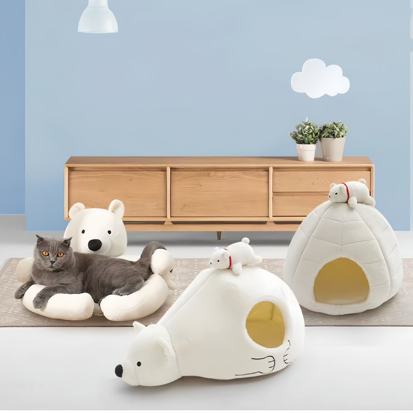 North Pole Bear Series Pet Bed