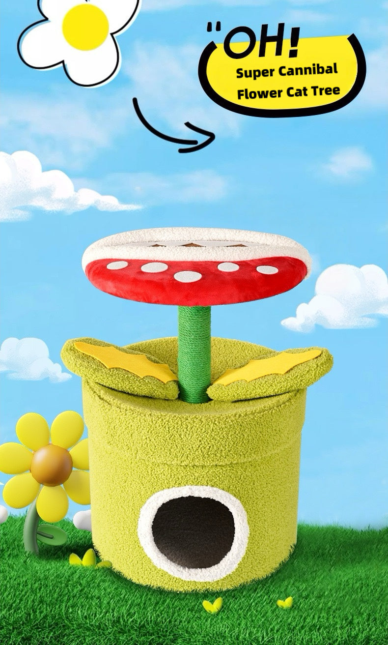 Super Cannibal Flower Cat Tree