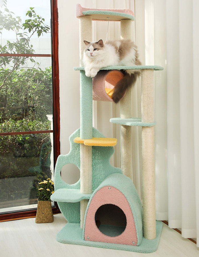 Pink Forest Cat Tree