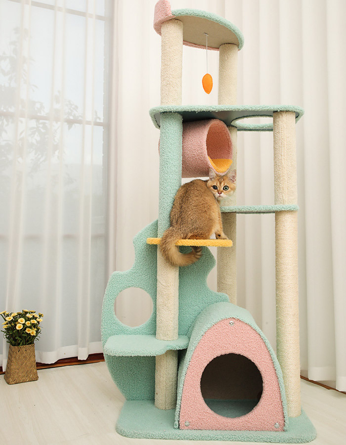 Pink Forest Cat Tree