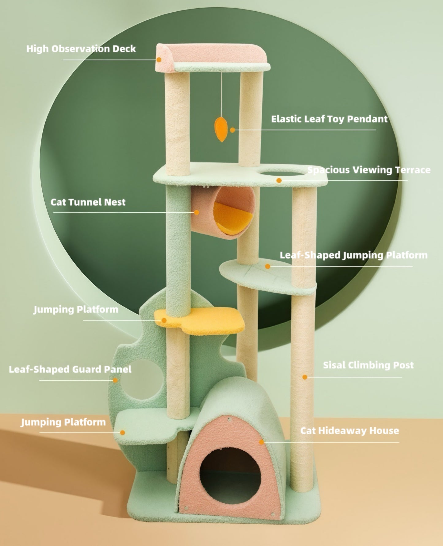 Pink Forest Cat Tree