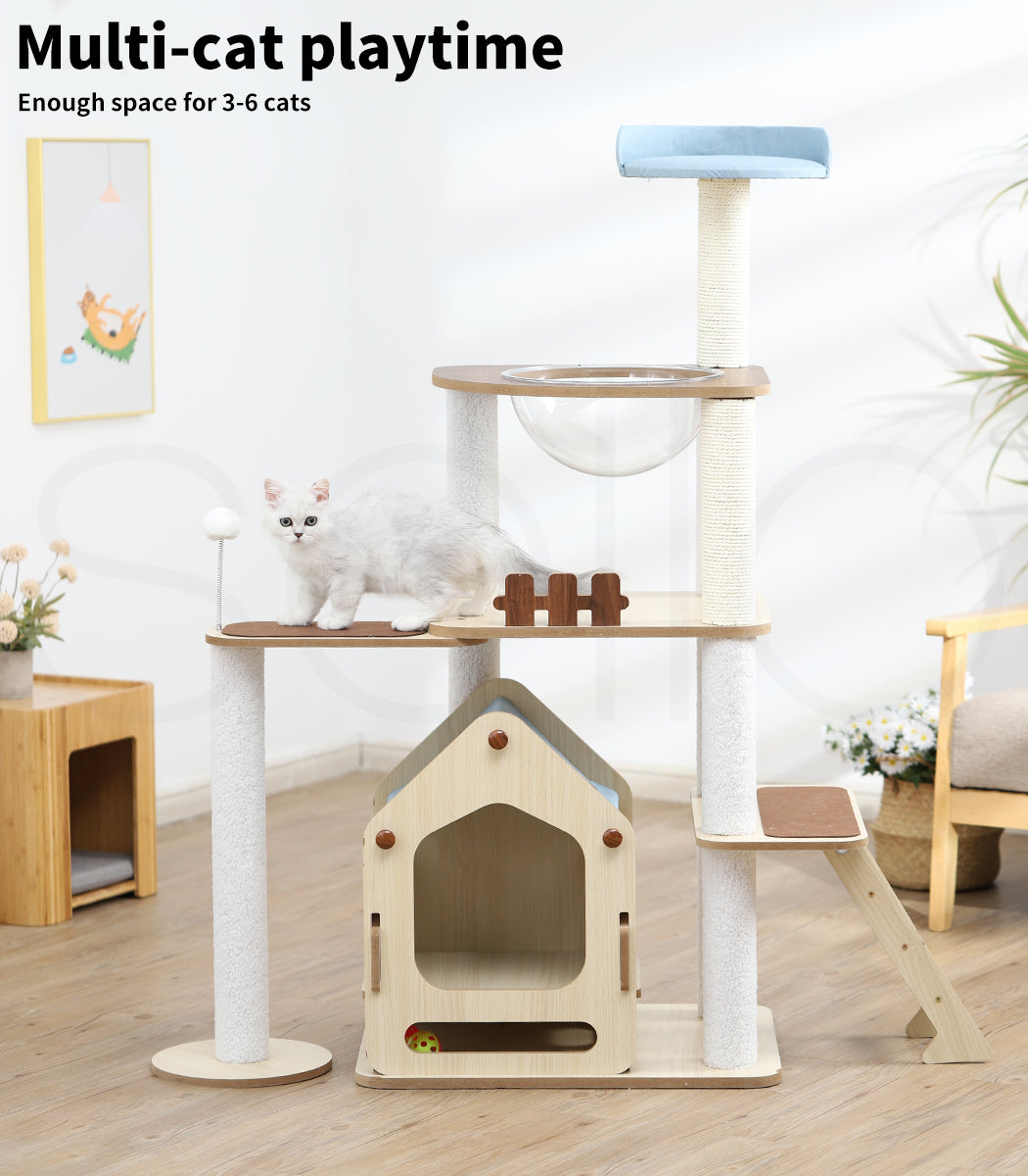 Windmill Wood Cat Condo House