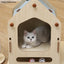 Windmill Wood Cat Condo House