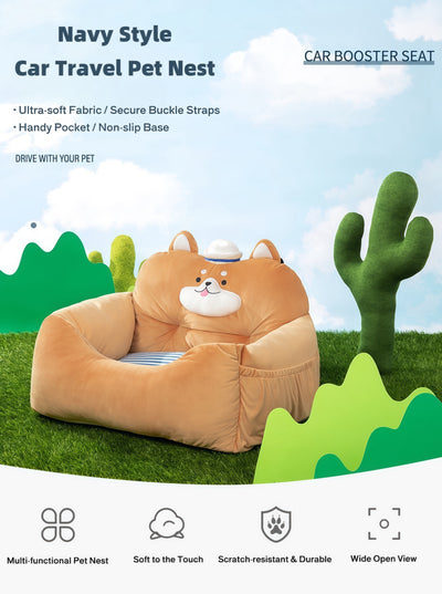 Navy Style Car Travel Pet Nest