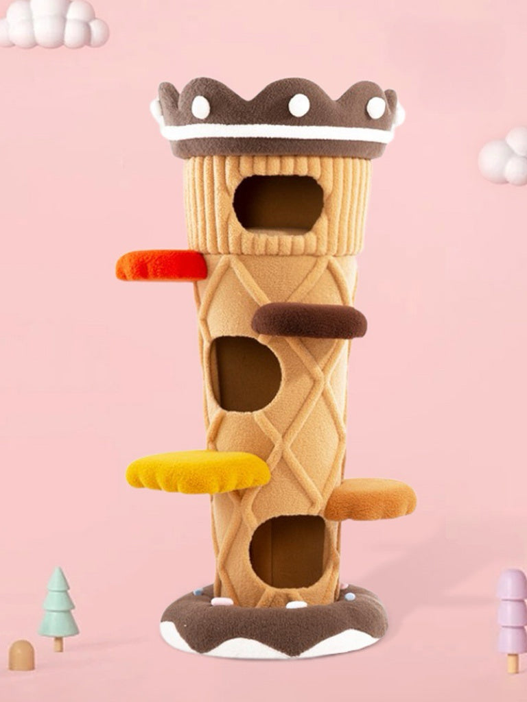 Ice Cream Cat Tree Tower