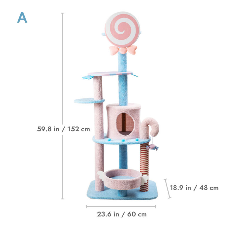 Pink Lollipop Cat Tree