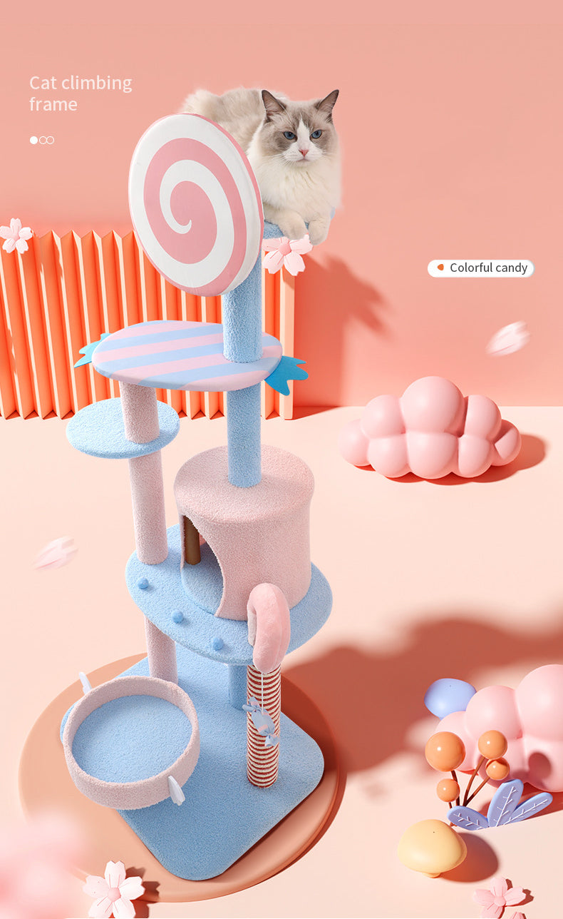 Pink Lollipop Cat Tree