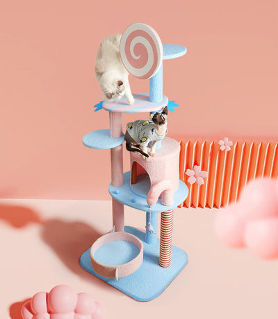 Pink Lollipop Cat Tree