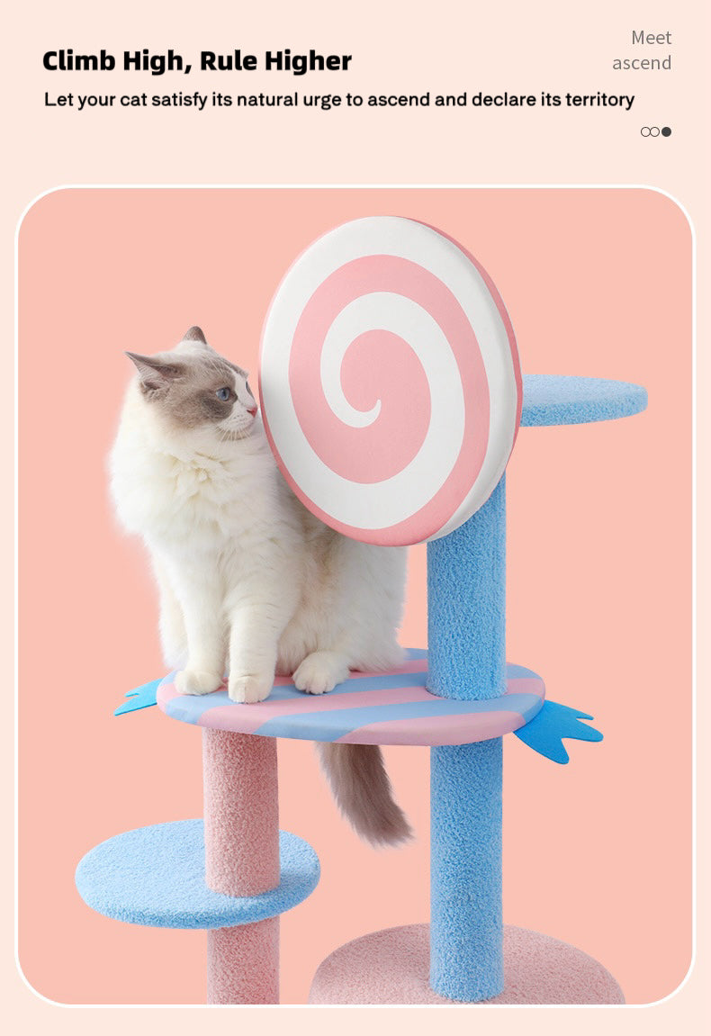 Pink Lollipop Cat Tree