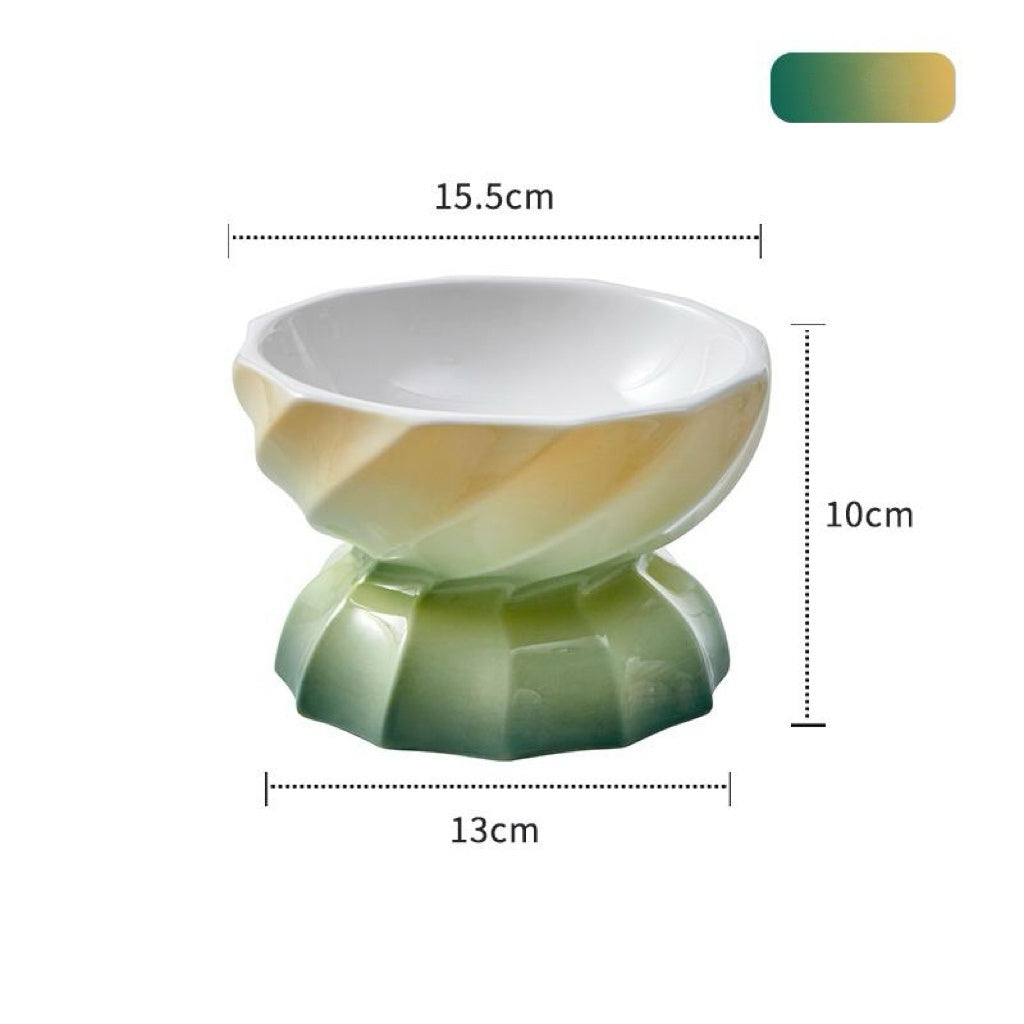 Macaron Gradient Ceramic Pet Bowl