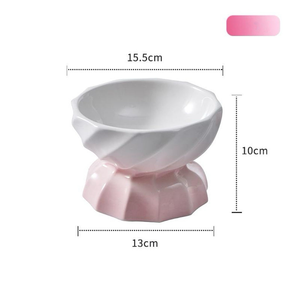 Macaron Gradient Ceramic Pet Bowl