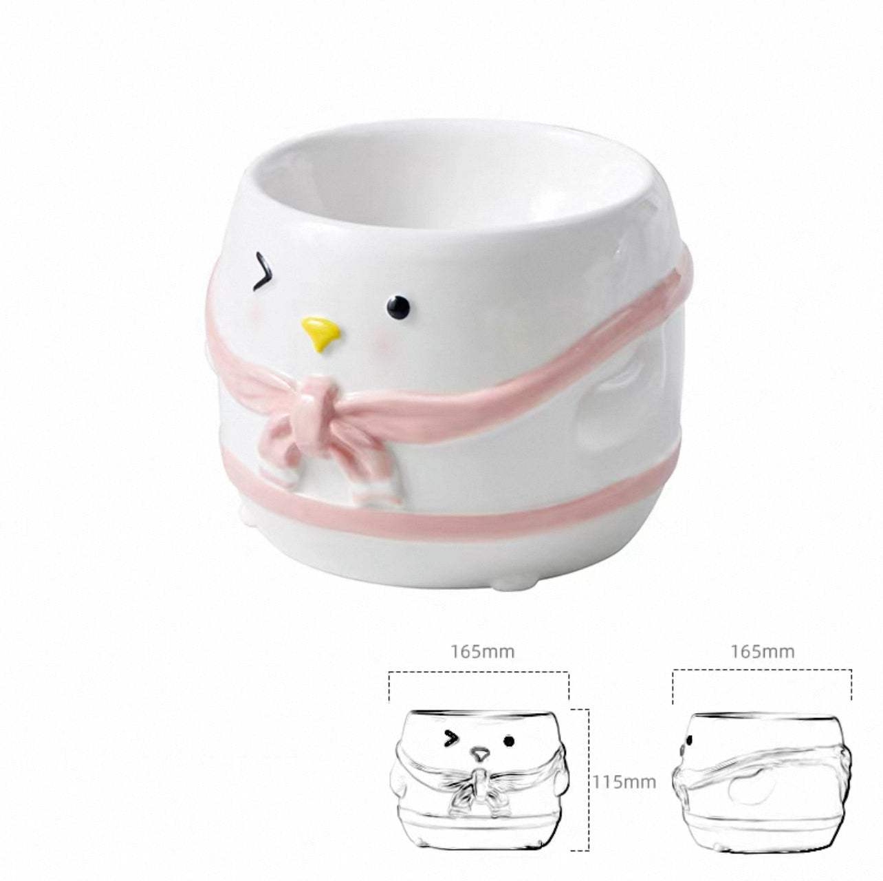 Penguin Cape Ceramic Pet Bowl