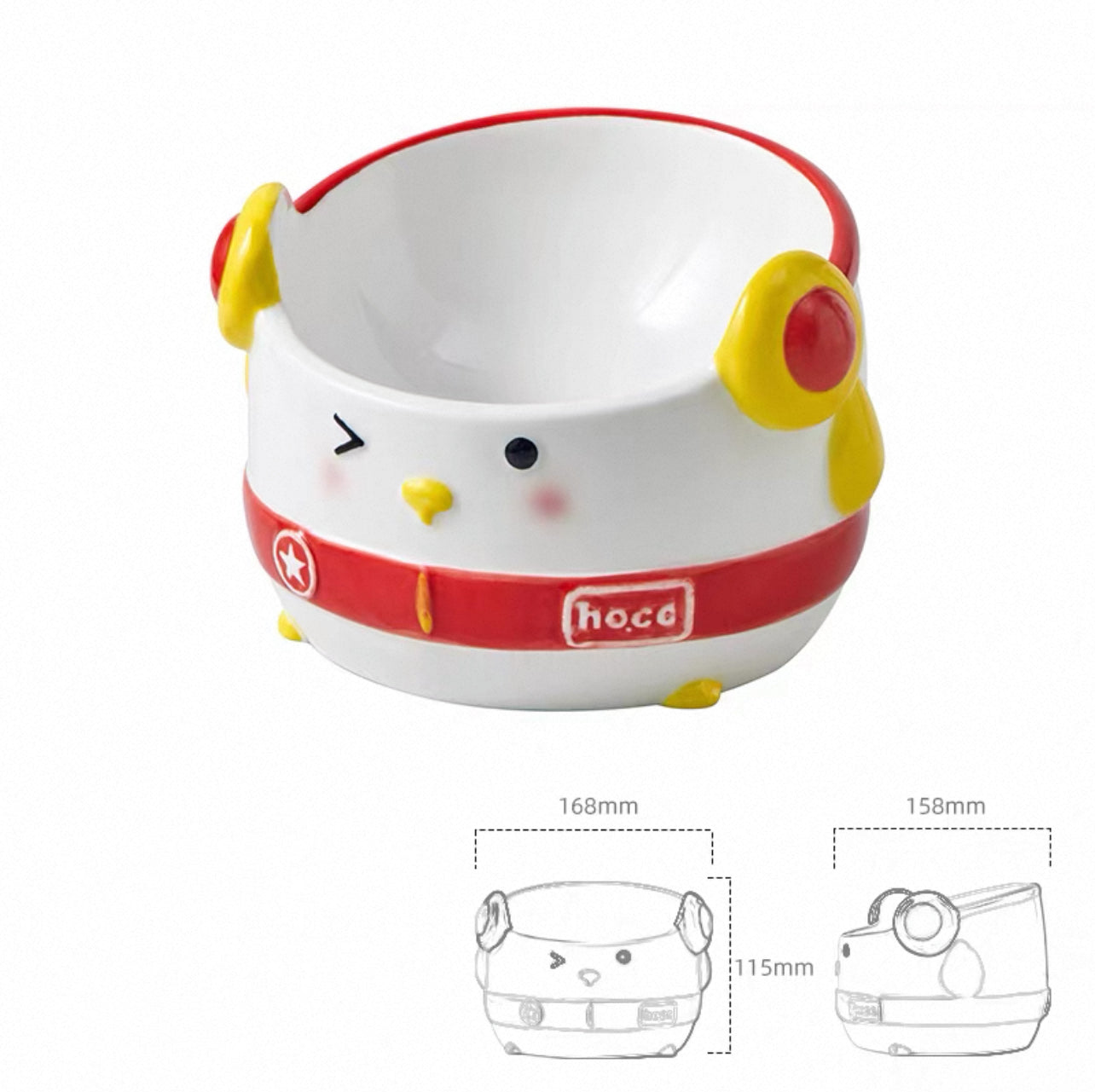 Hip-Hop Penguin Ceramic Pet Bowl