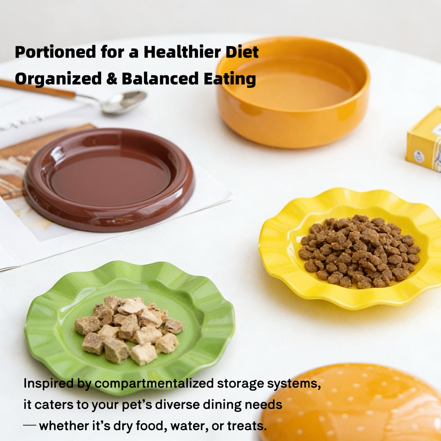 Burger Ceramic Pet Bowl Series