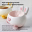 Curvy Bunny Butt Ceramic Pet Bowl with Long Ears