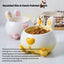 Curvy Bunny Butt Ceramic Pet Bowl with Long Ears