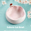 Cat & Sakura Ceramic Pet Bowl