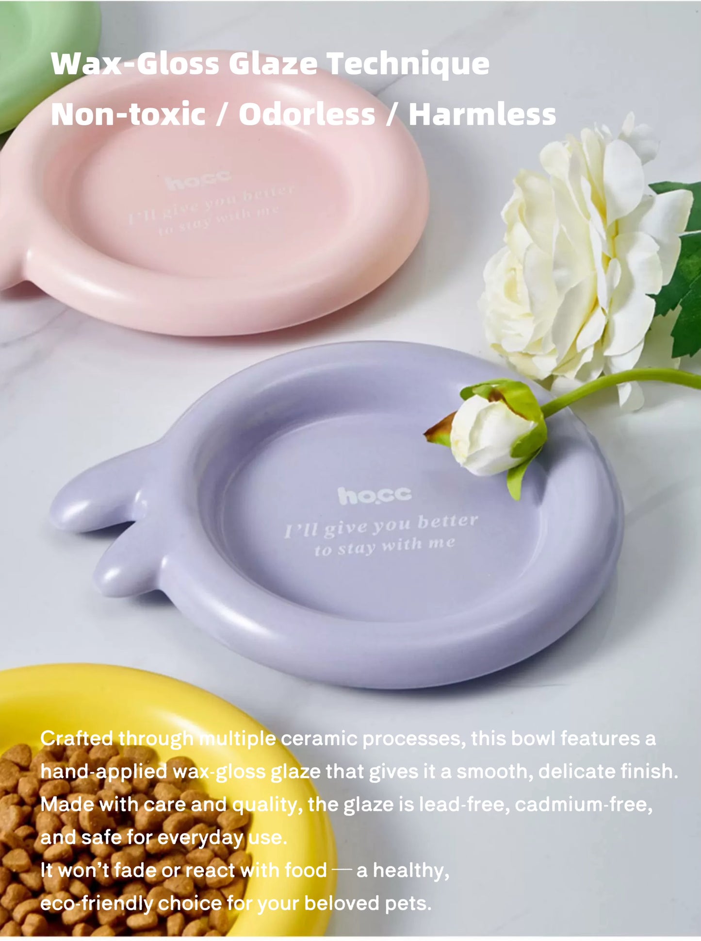 Colorful Ceramic Pet Plates