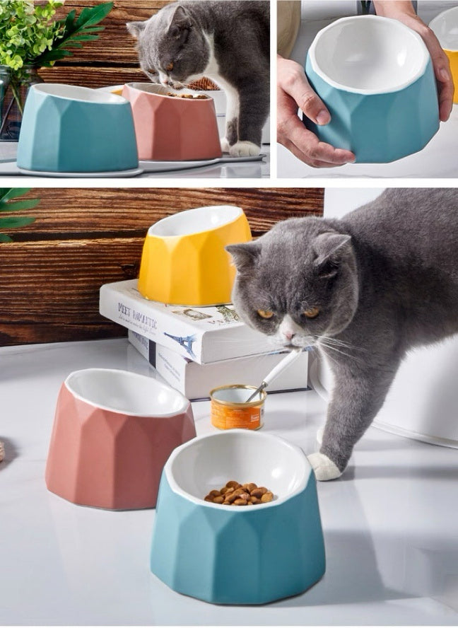 Volcano Dual-Tone Ceramic Pet Bowl