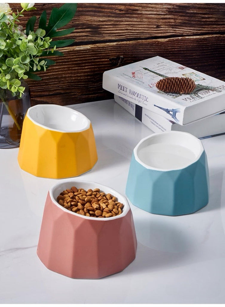 Volcano Dual-Tone Ceramic Pet Bowl