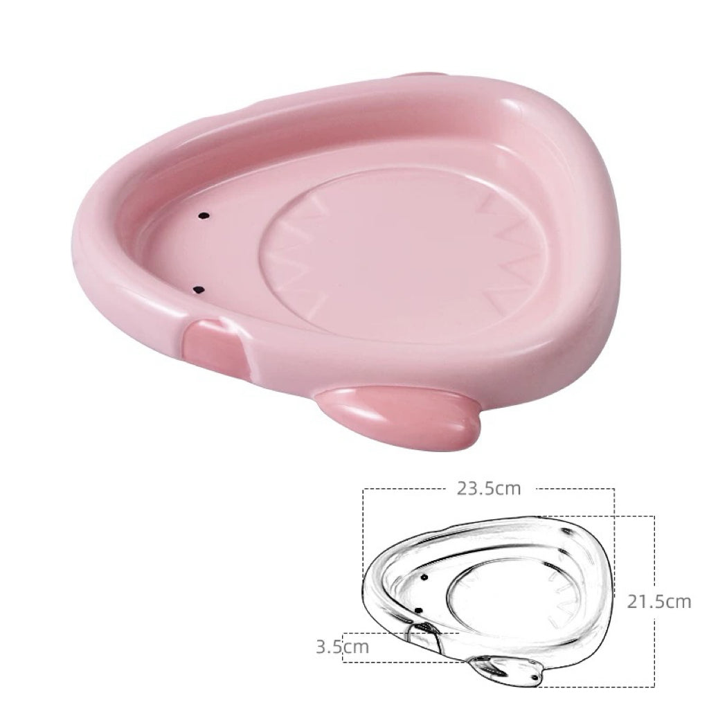 Colorful Ceramic Fish-Shaped Pet Plates