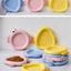 Colorful Ceramic Fish-Shaped Pet Plates