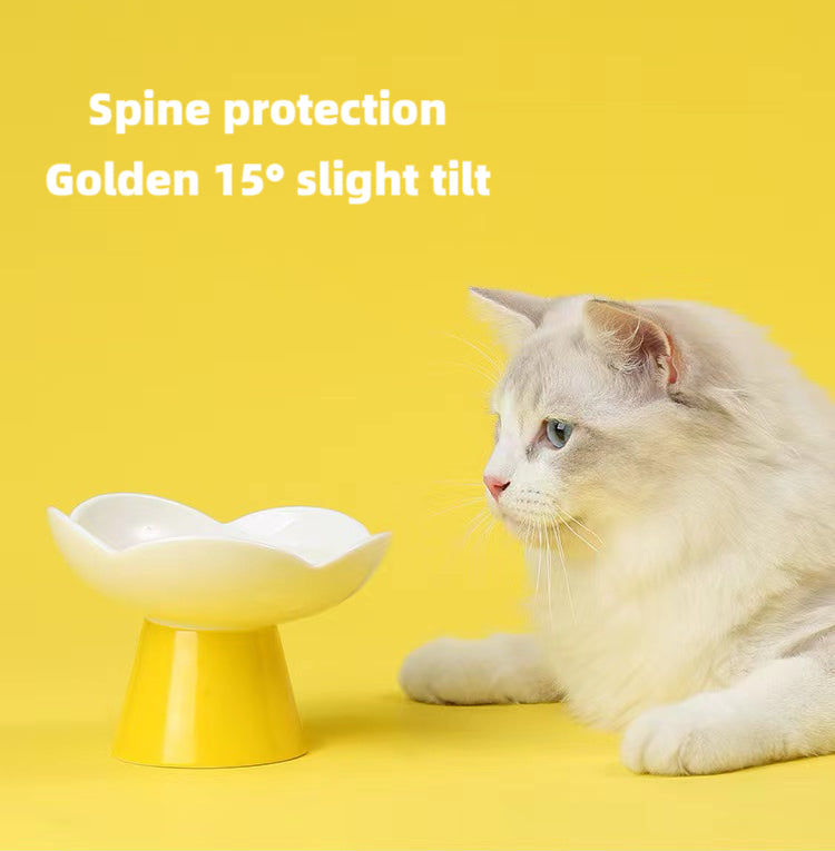 Blooming Flower Ceramic Pet Bowl