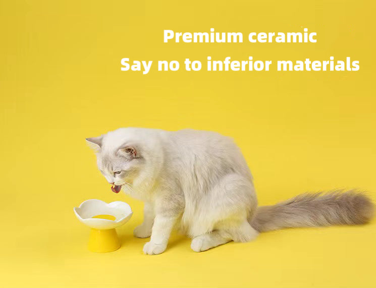 Blooming Flower Ceramic Pet Bowl