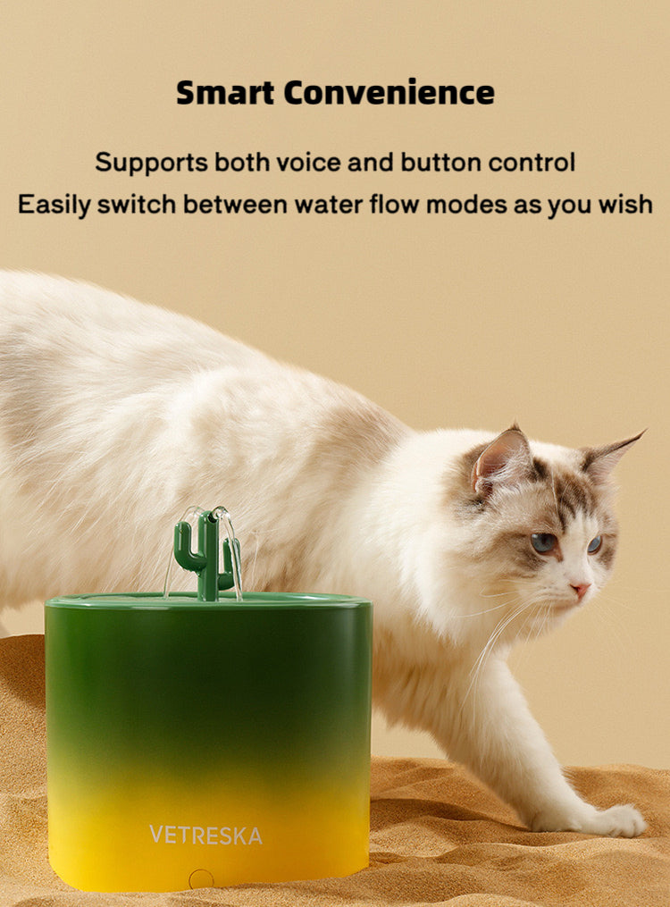 Vetericyn Cactus Pet Automatic Water Fountain