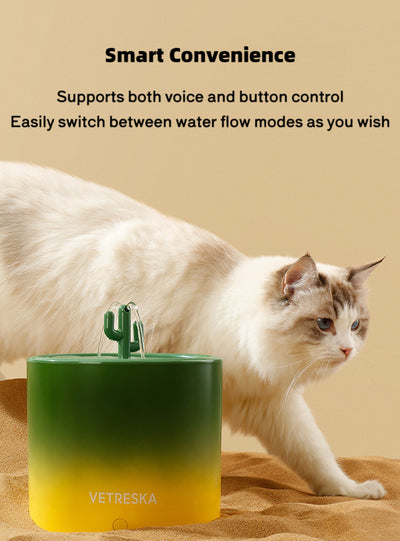Vetericyn Cactus Pet Automatic Water Fountain