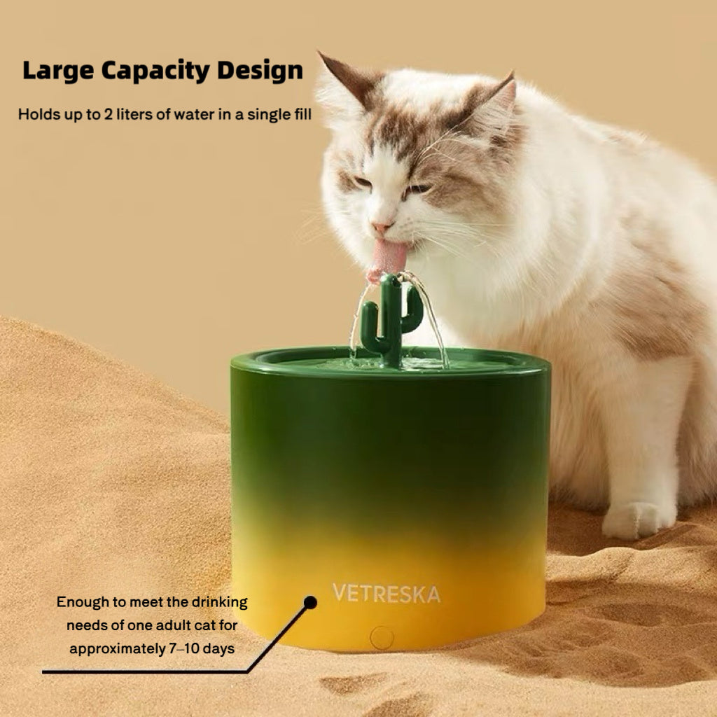 Vetericyn Cactus Pet Automatic Water Fountain