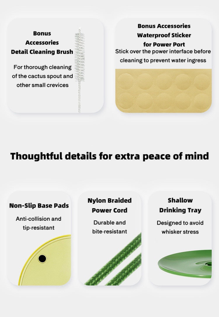 Vetericyn Cactus Pet Automatic Water Fountain