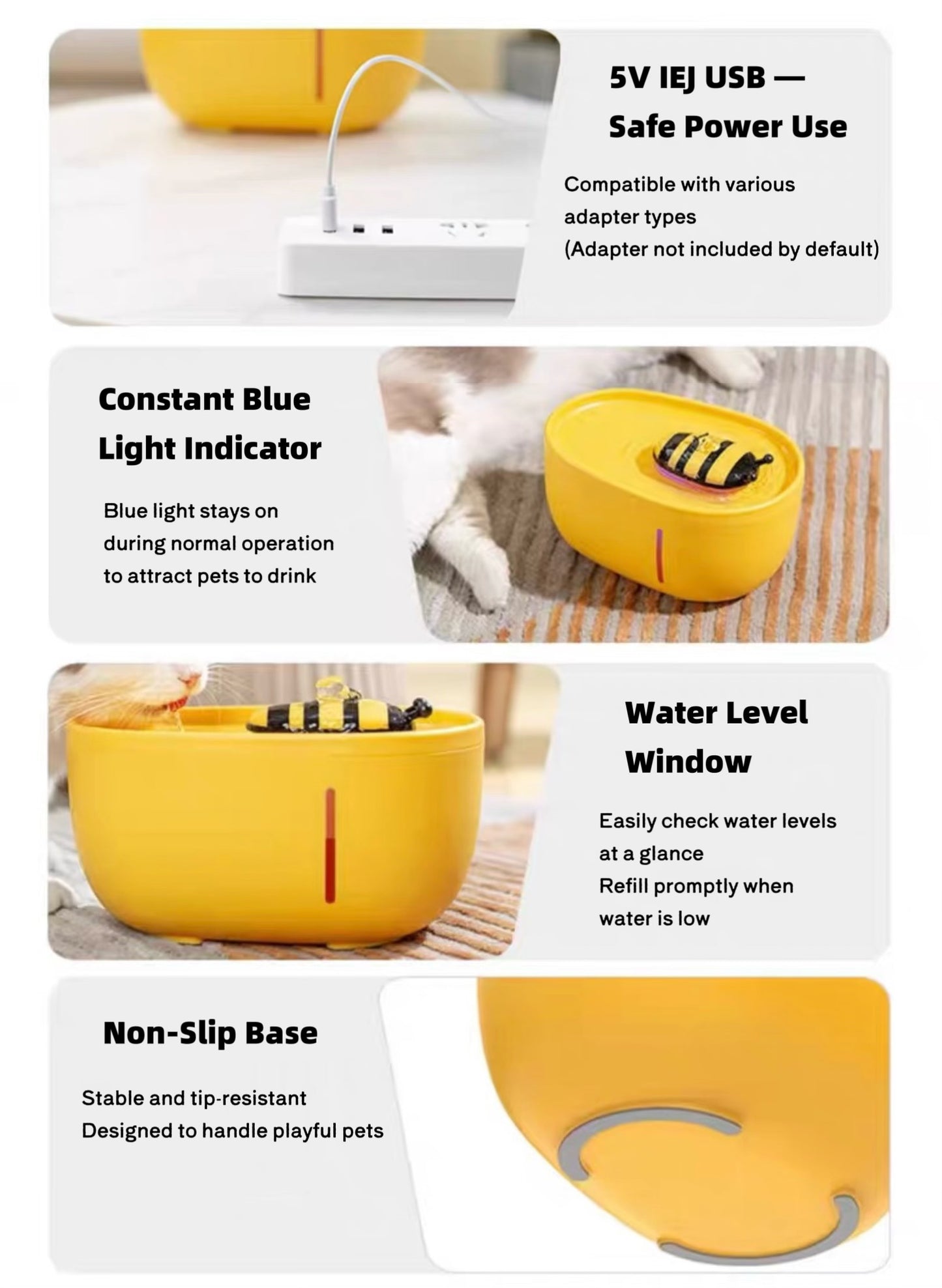 Little Bee Pet Water Fountain